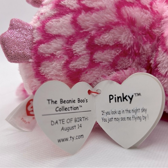 Ty Beanie Boos Collection RETIRED Pinky the Barn Owl Plush - Picture 2 of 6